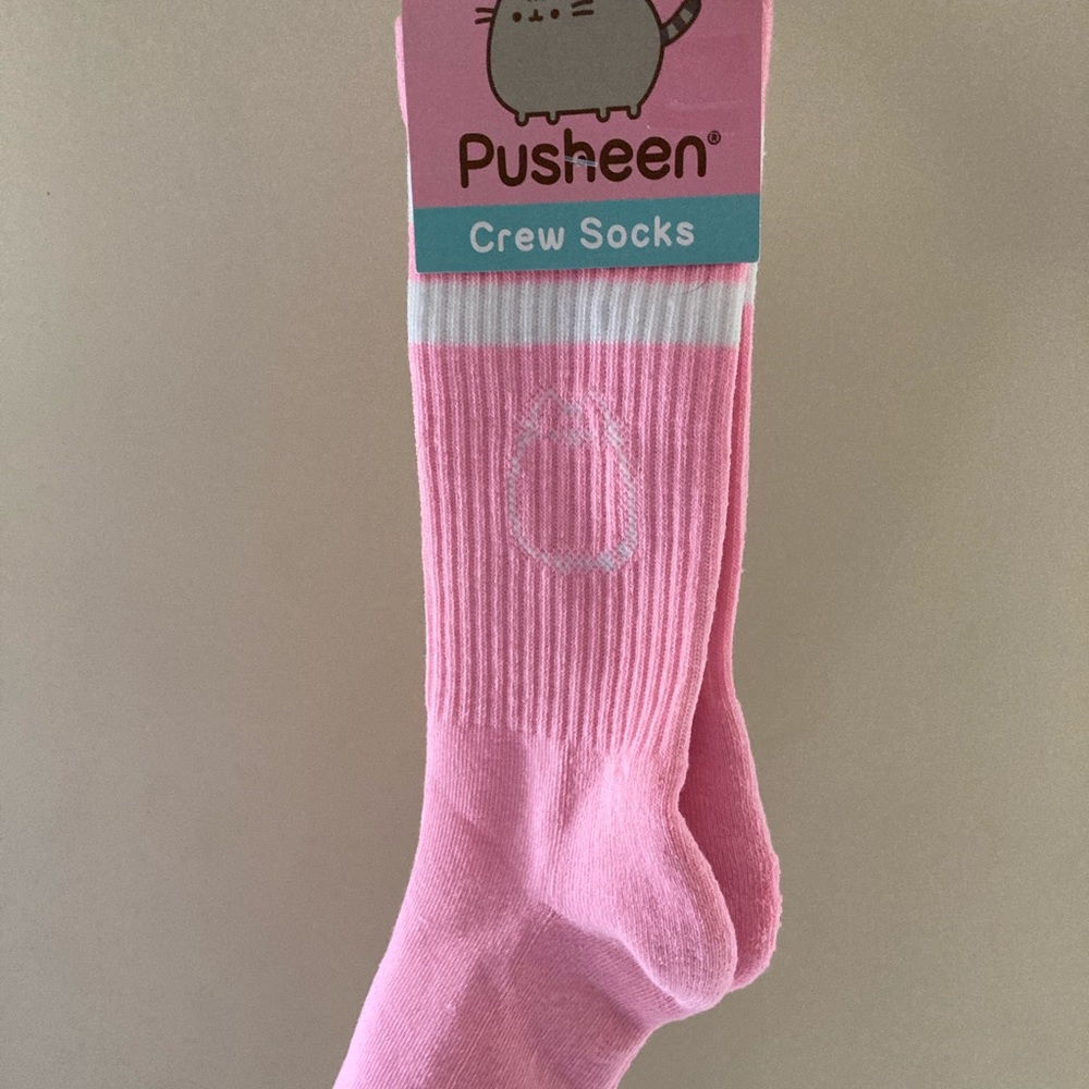Pink Pusheen Crew Socks